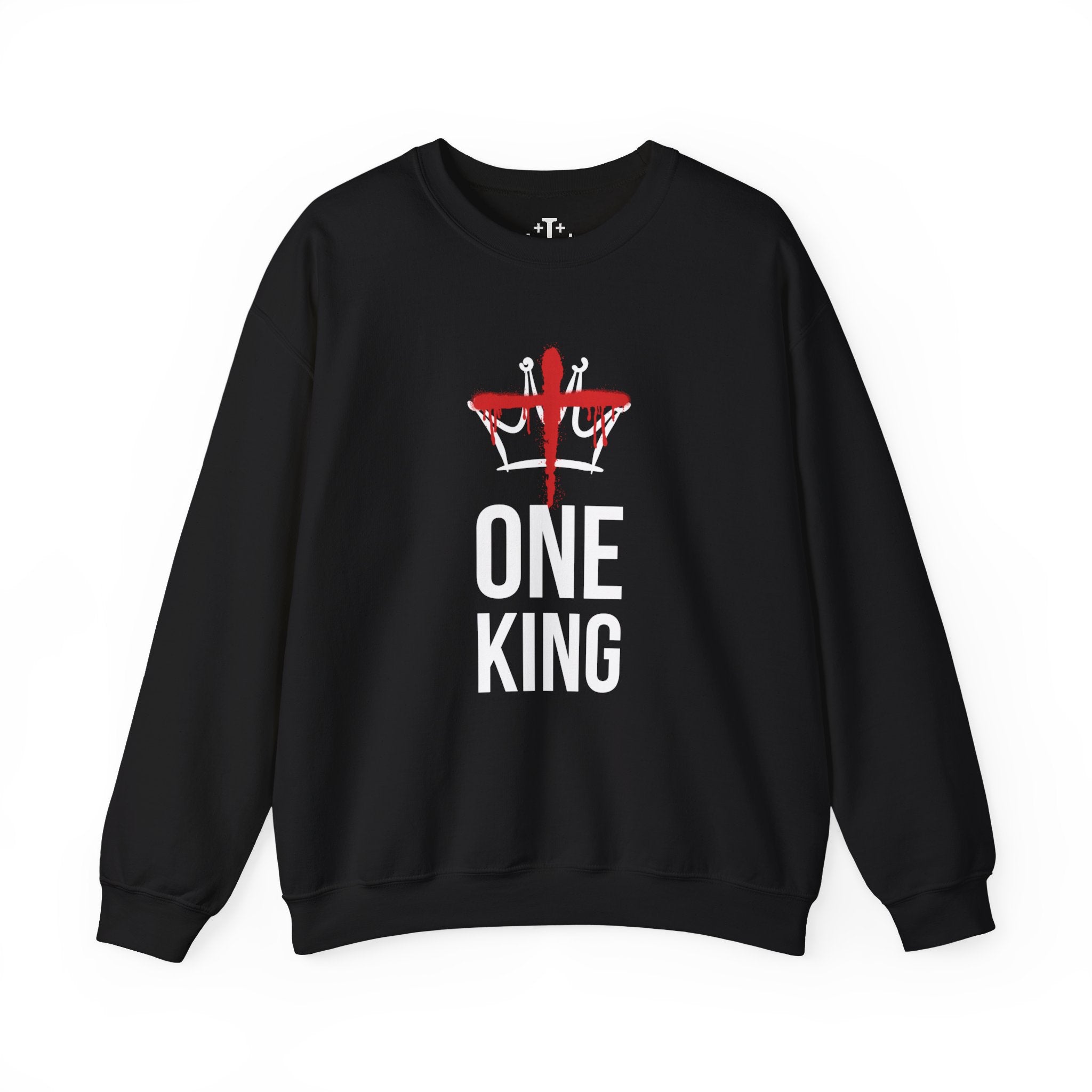 Black Christ is the One King Christian Crewneck Sweatshirt Main