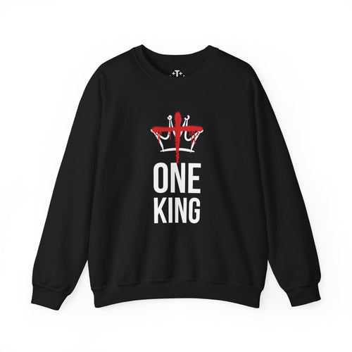Black Christ is the One King Christian Crewneck Sweatshirt Main
