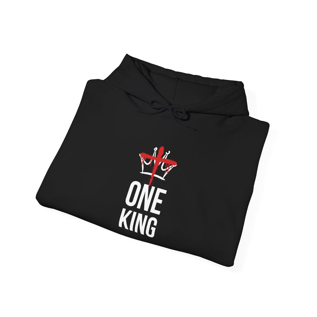Black Christian One King Hoodie Folded