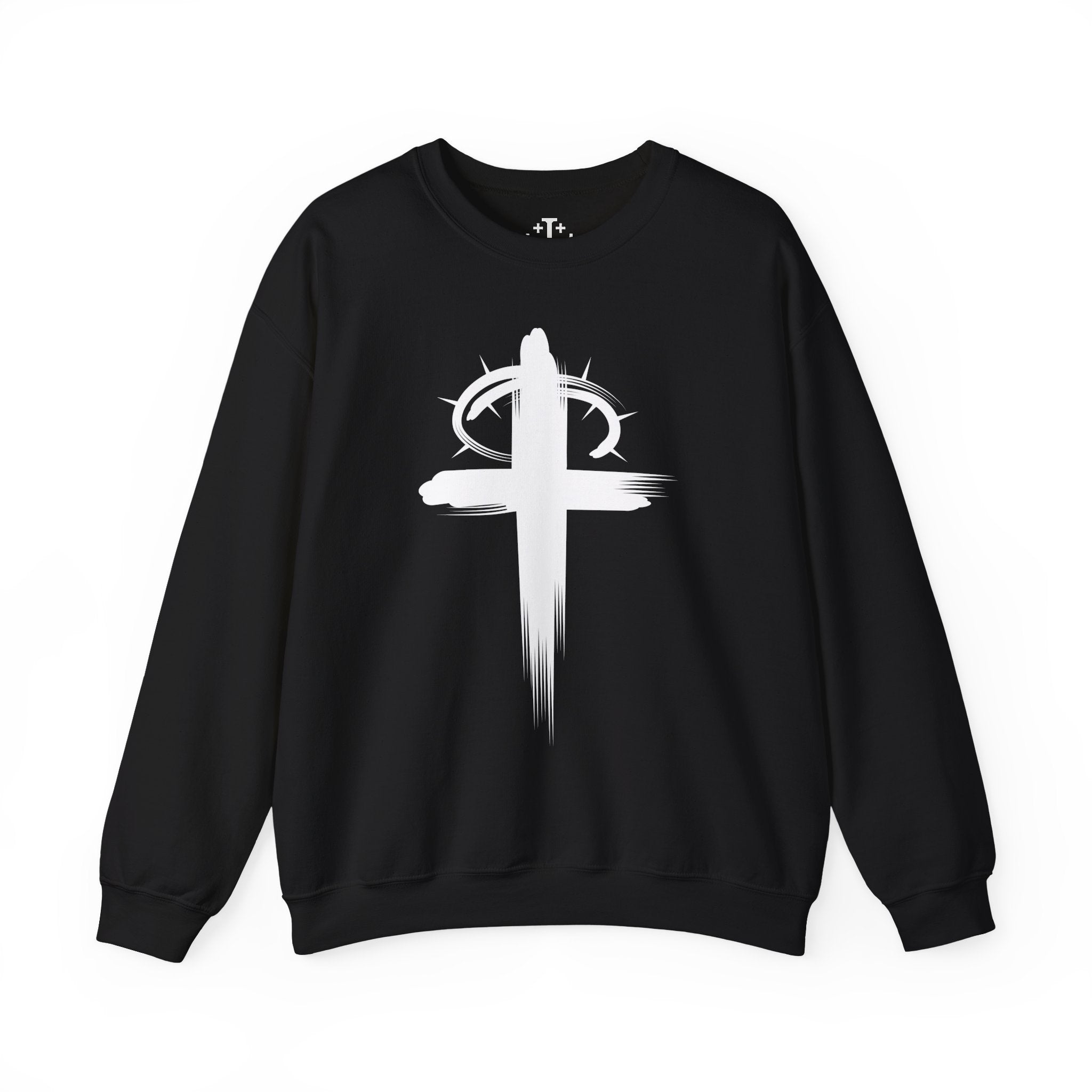Black Crown of Thornes Christ Crewneck sweatshirt main