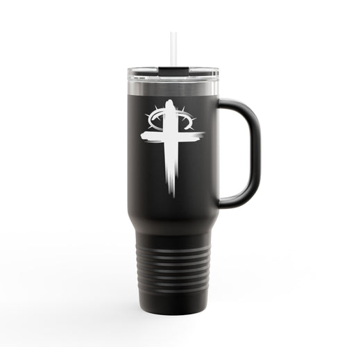 Black Crown of Thornes Christian 40 ounce travel mug main