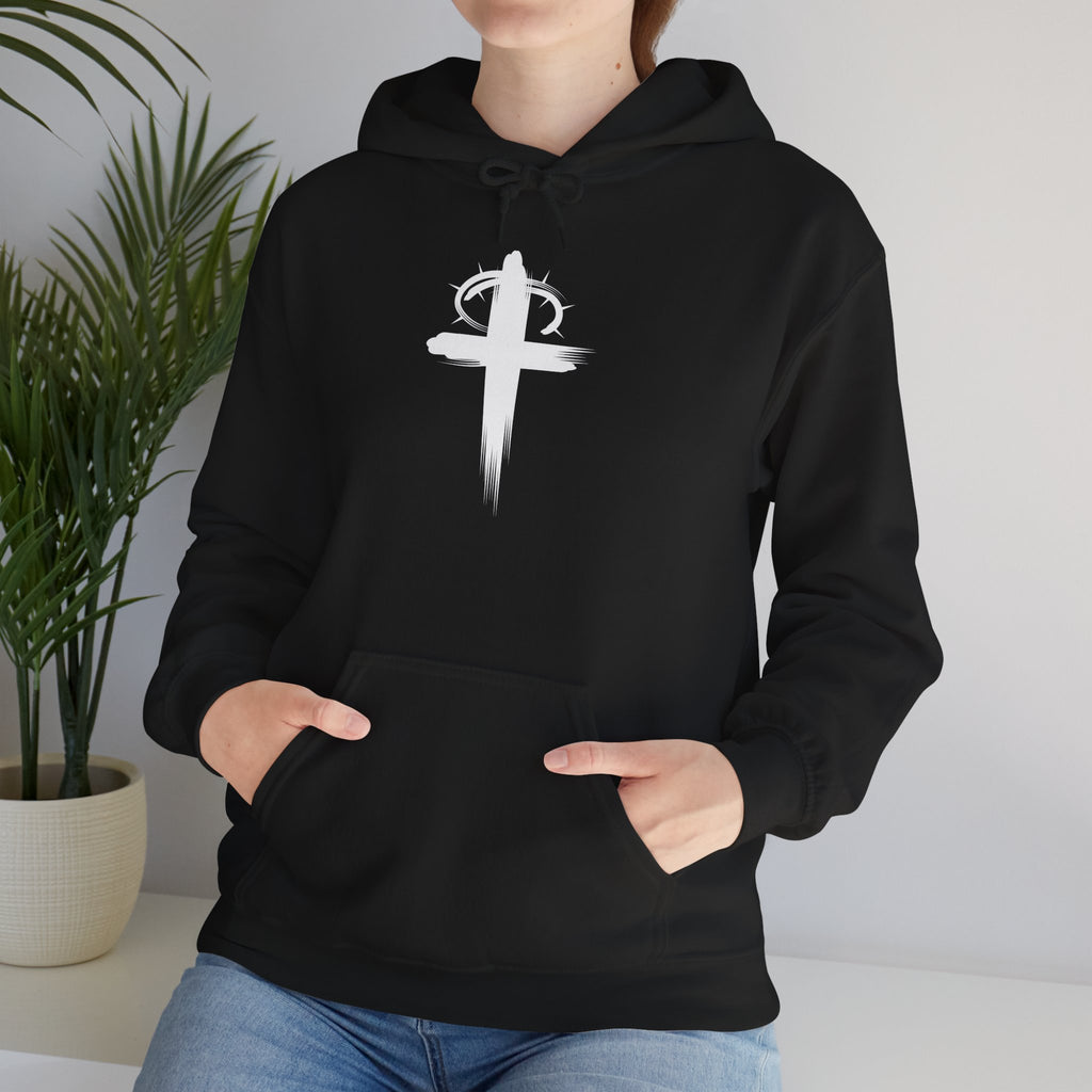Black Crown of Thornes Christian Hoodie Model 2