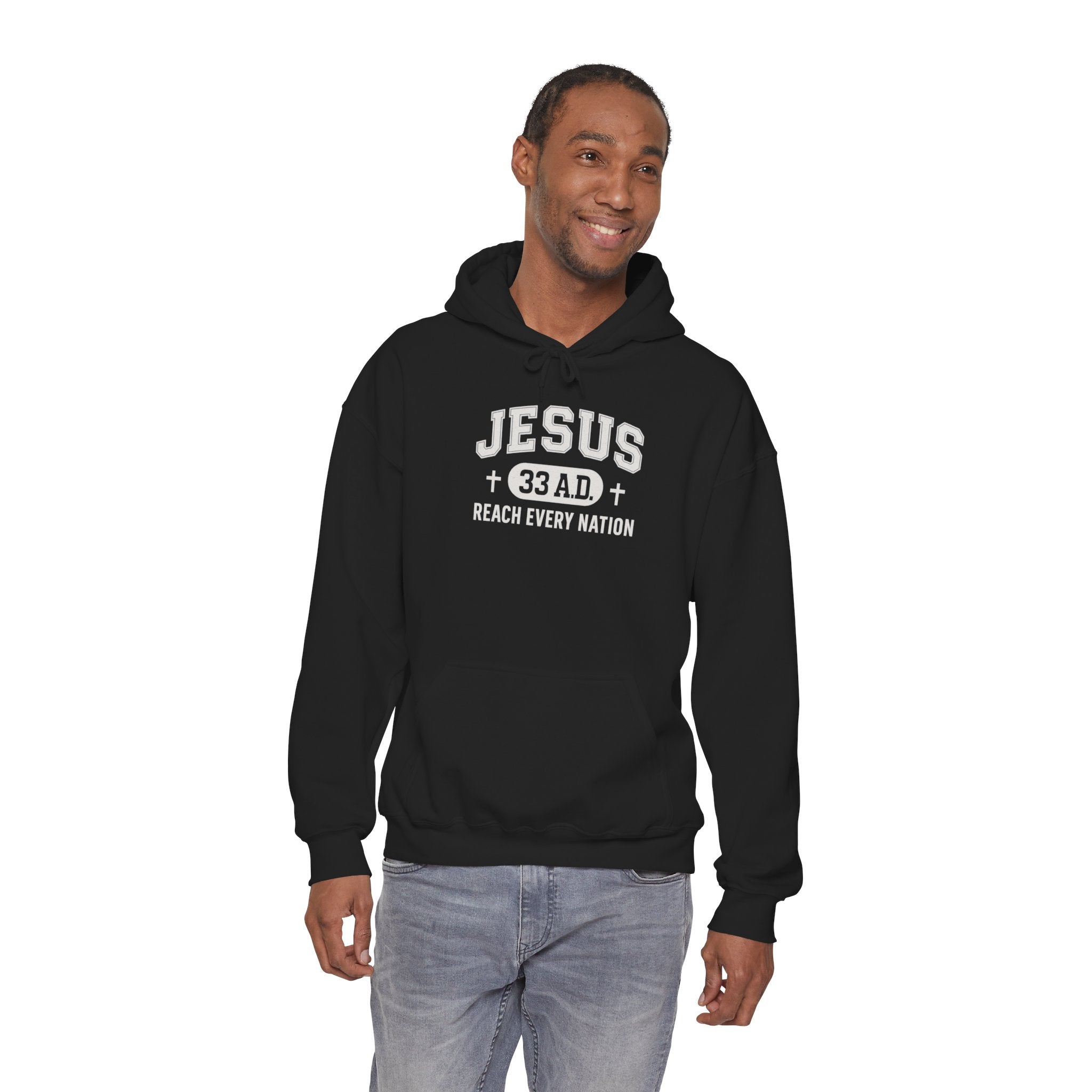 Black Jesus 33AD Hoodie model 