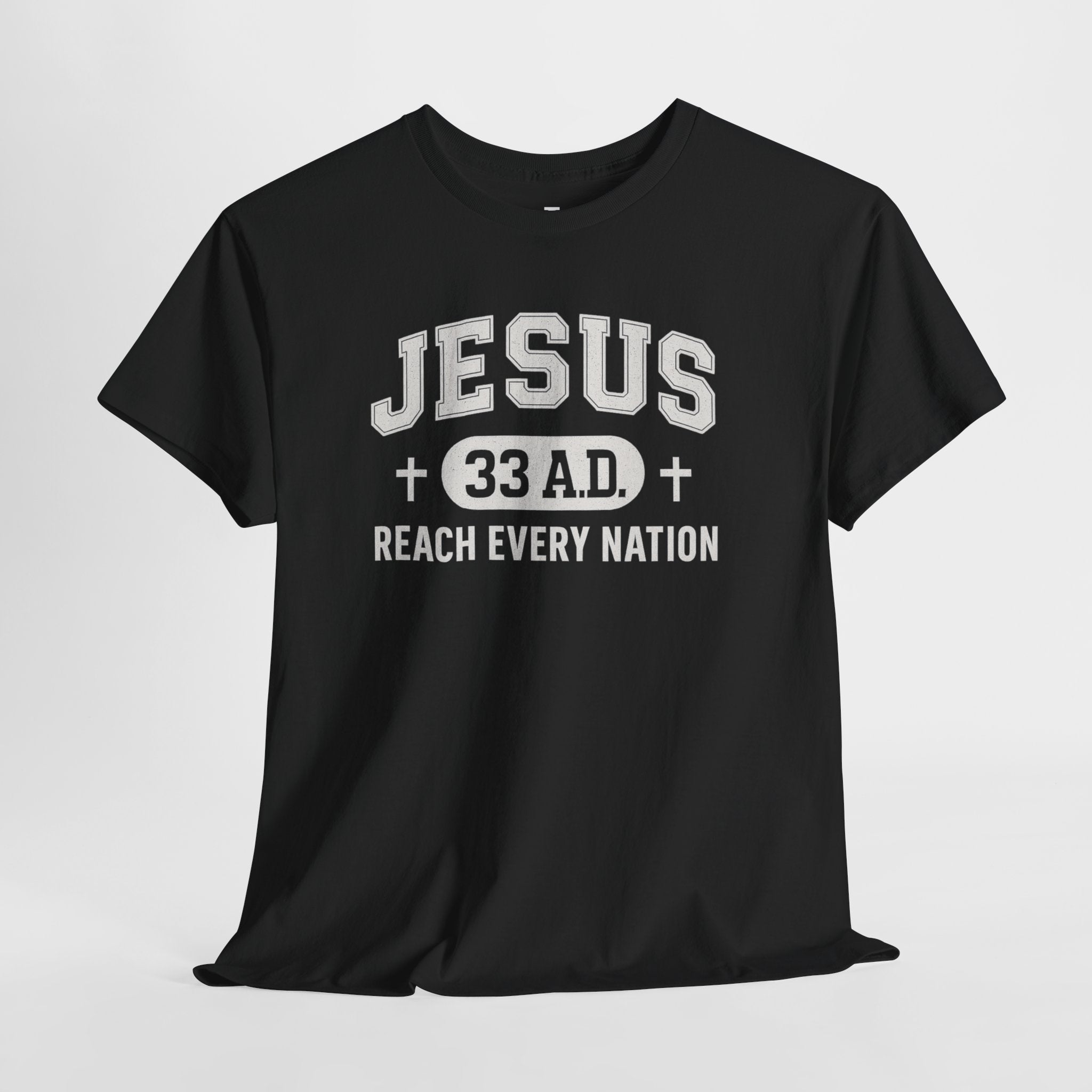 Black Jesus 33AD Tshirt front