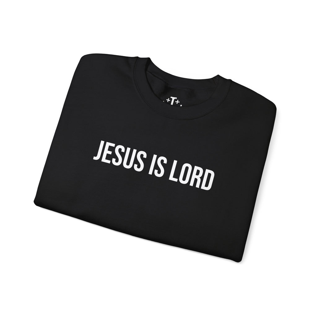 Black Jesus is Lord Christian Crewneck Sweatshirt folded