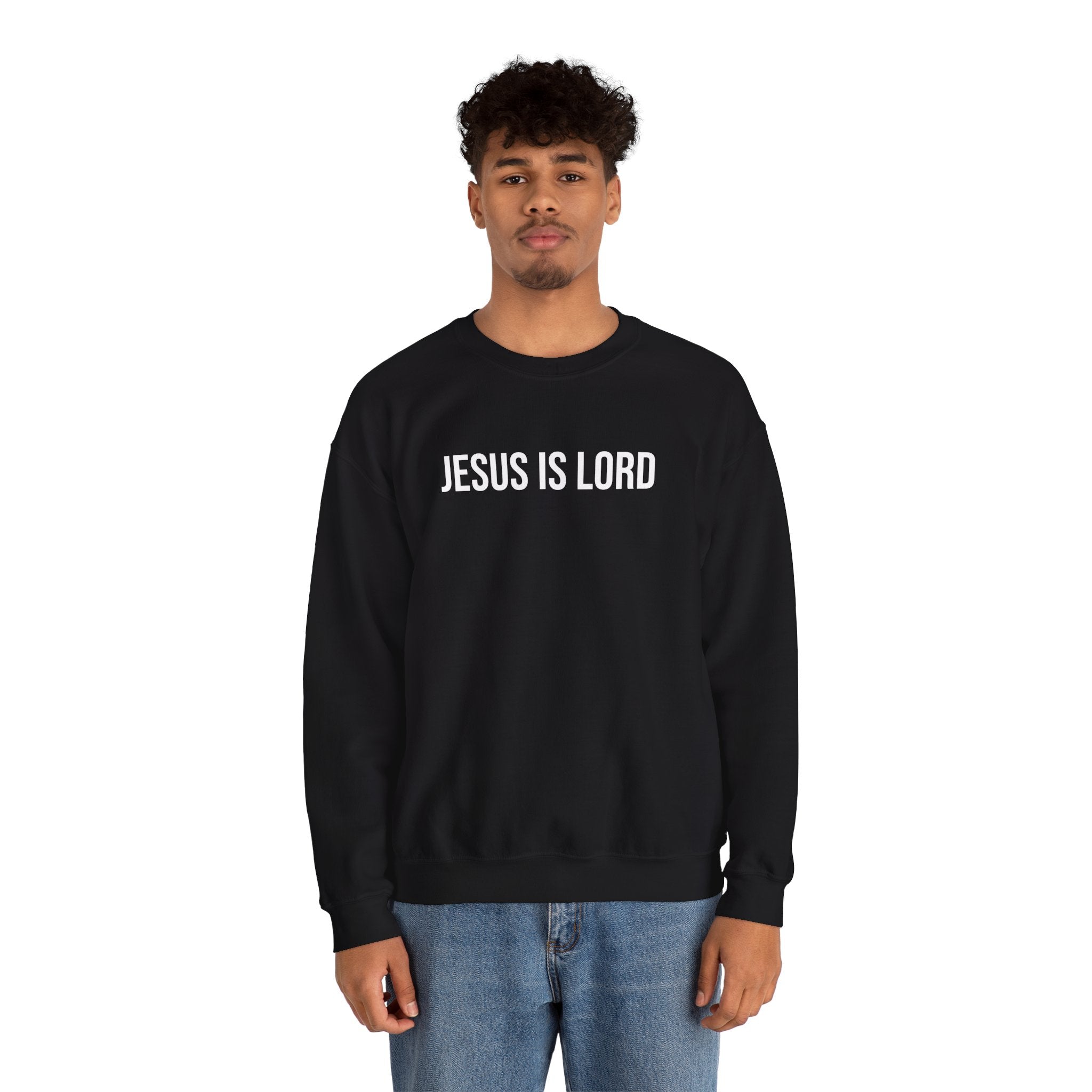 Black Jesus is Lord Christian Crewneck Sweatshirt model 1