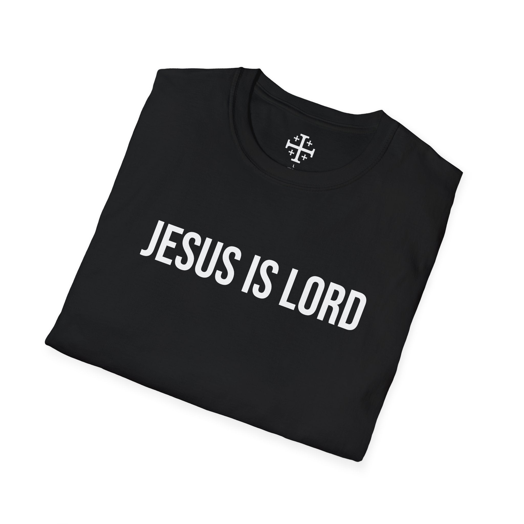 Black Jesus is Lord Christian T-Shirt folded