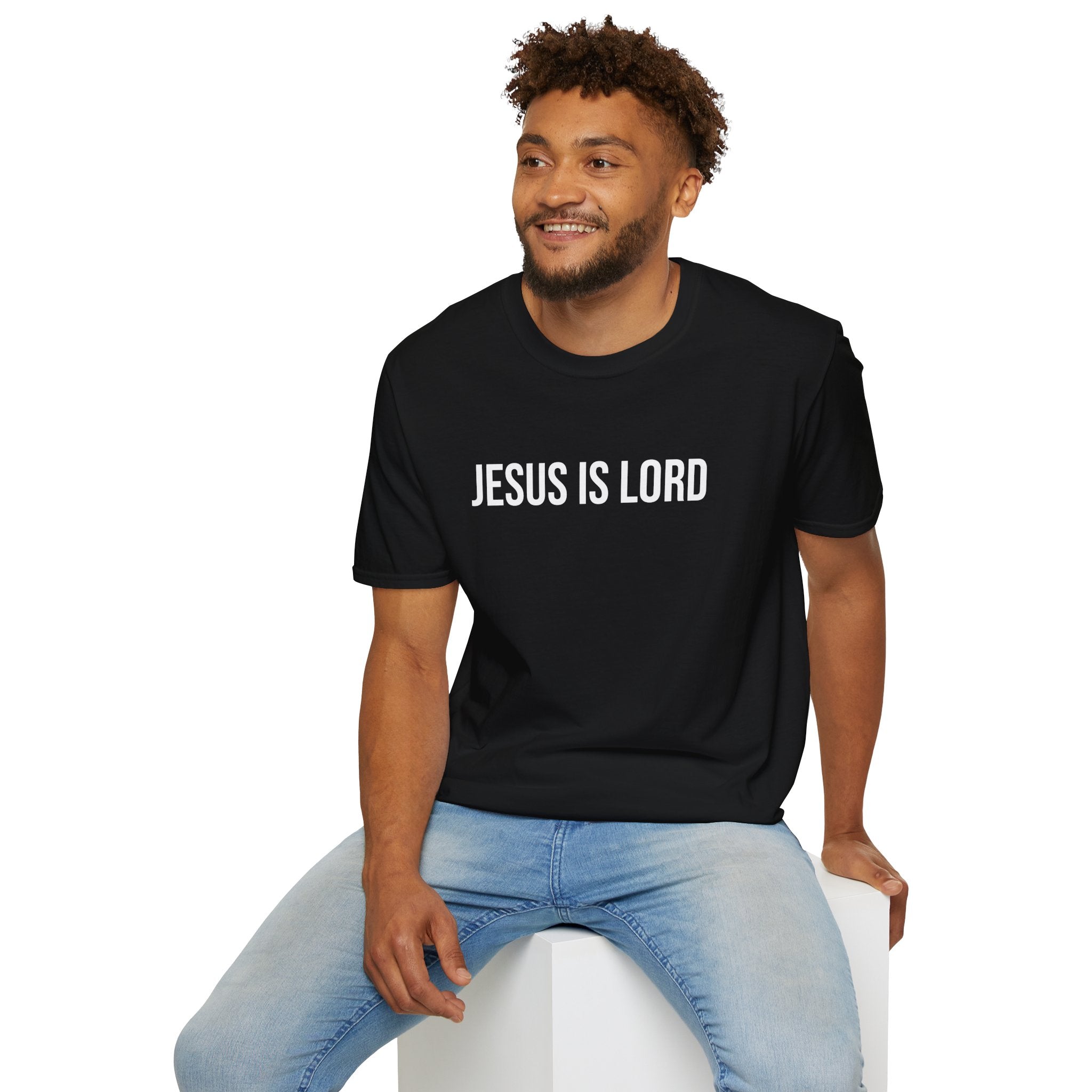 Black Jesus is Lord Christian T-Shirt model 2