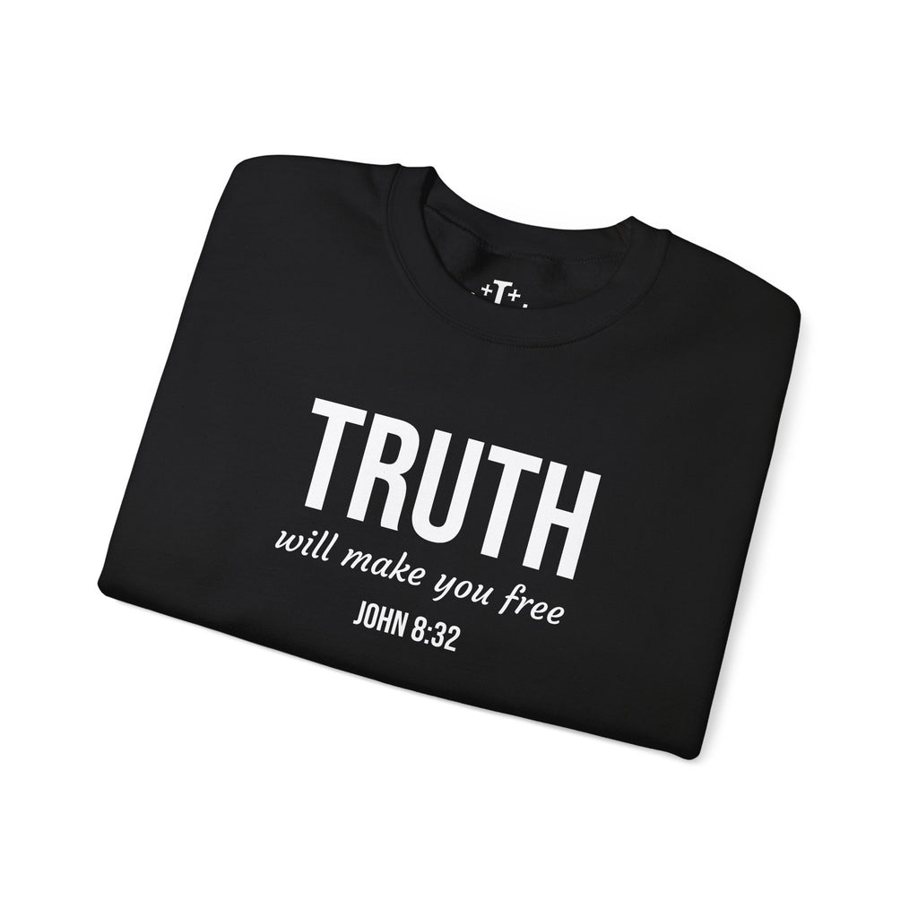 Black John 832 Christian Scripture Crewneck folded