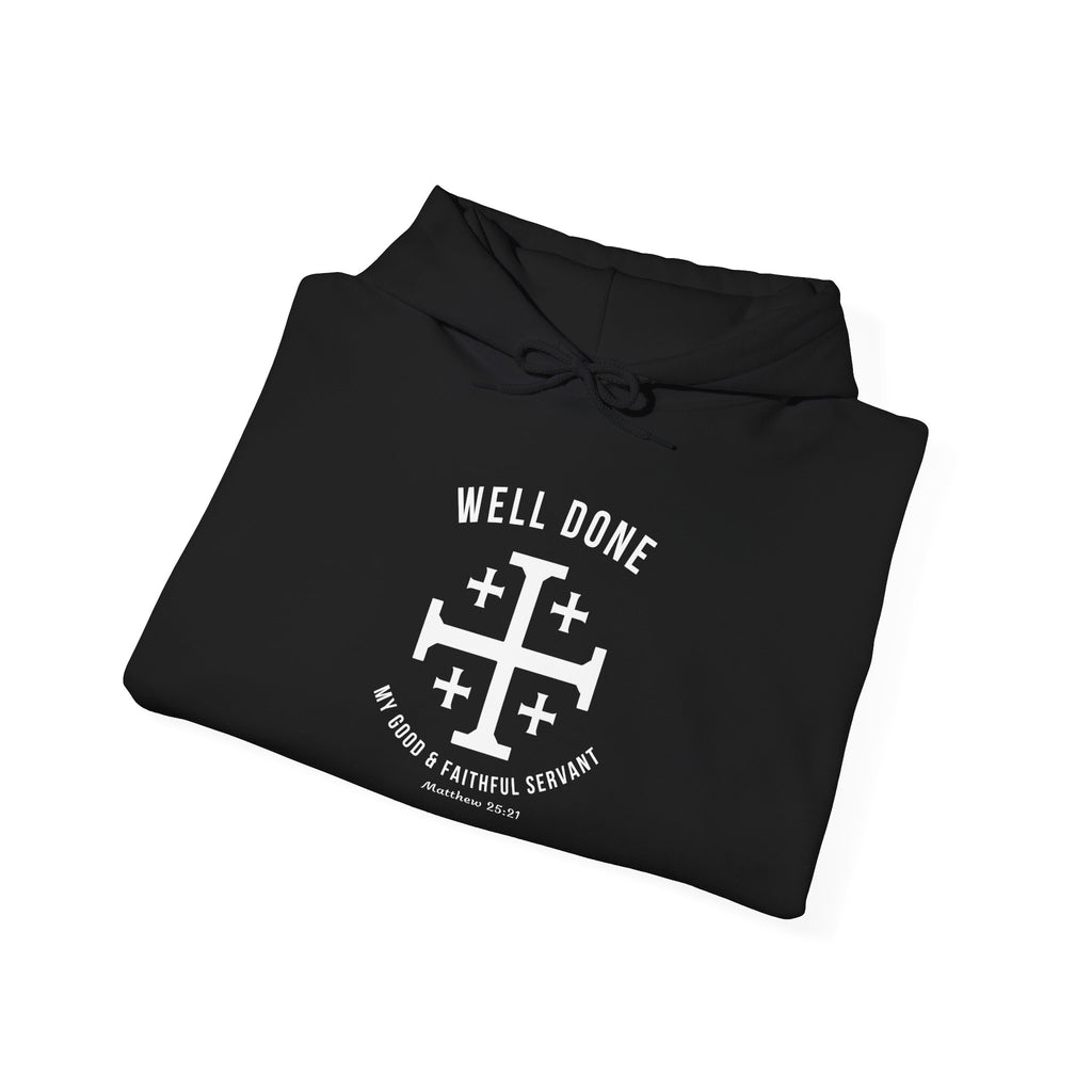 Black Matthew 2521 Christian Hoodie Folded