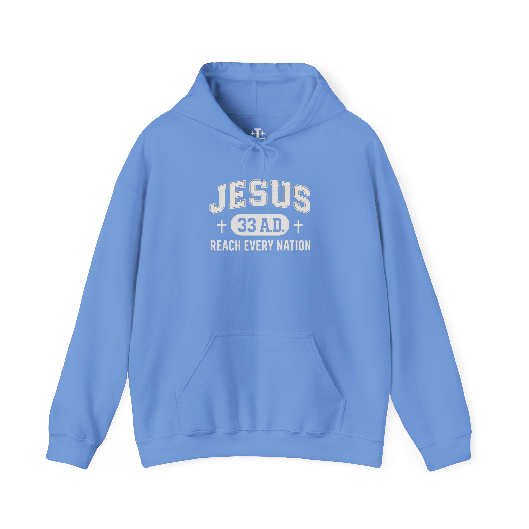 Carolina Blue Jesus 33AD Hoodie Main