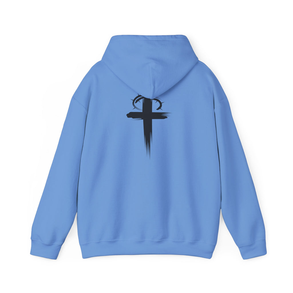 Carolina Blue Jesus is my Politics Hoodie Back Hood Down