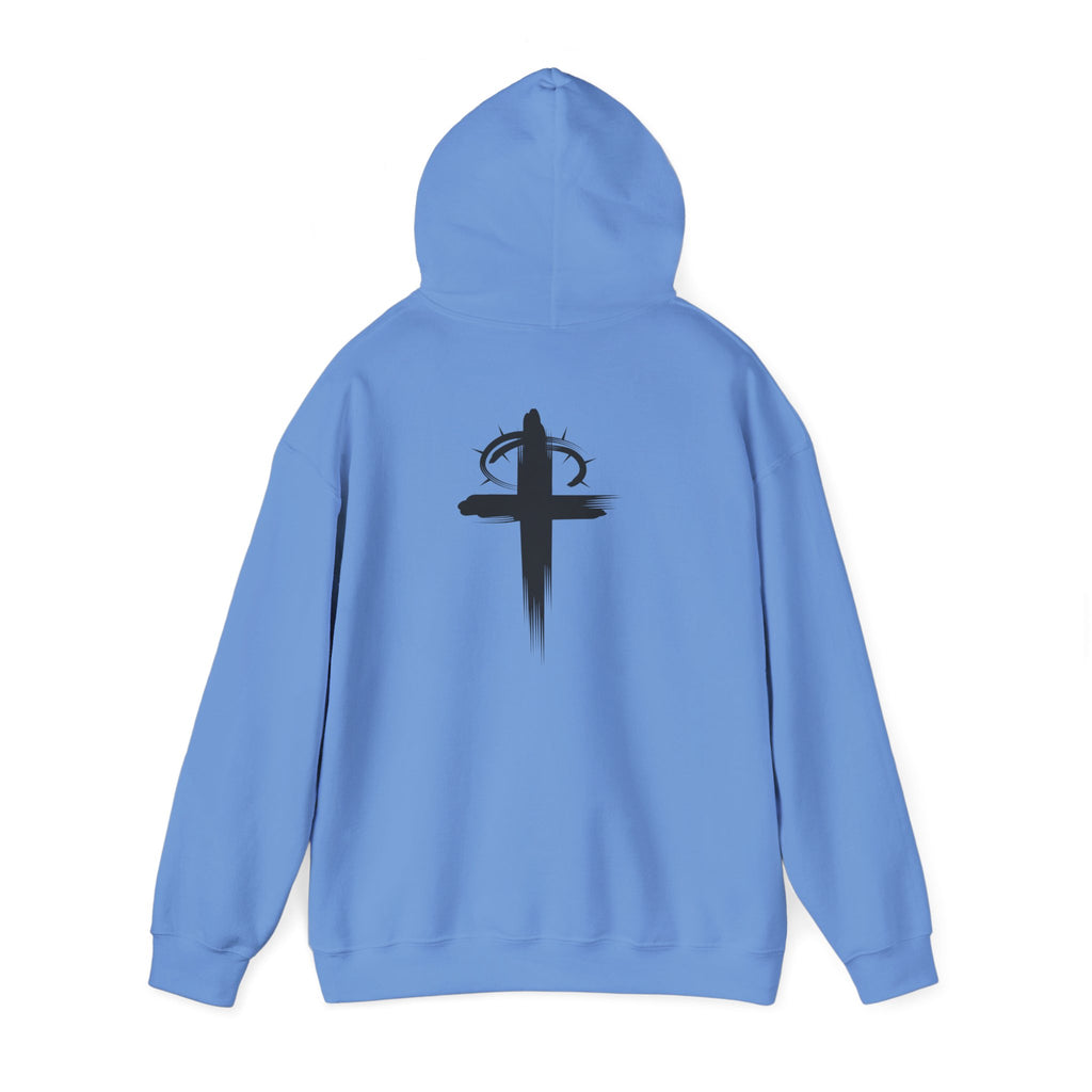 Carolina Blue Jesus is my Politics Hoodie Back Hood Up