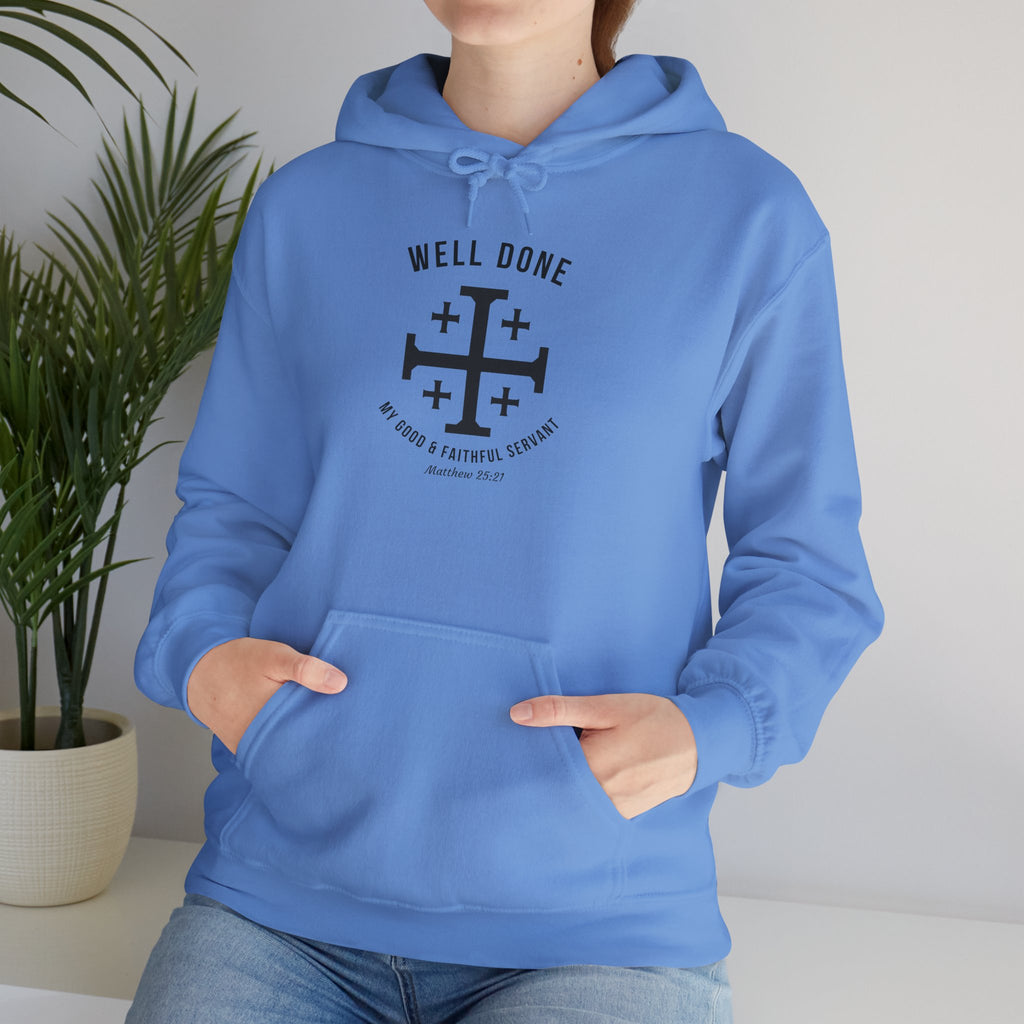 Carolina Blue Matthew 2521 Christian Hoodie Model 2