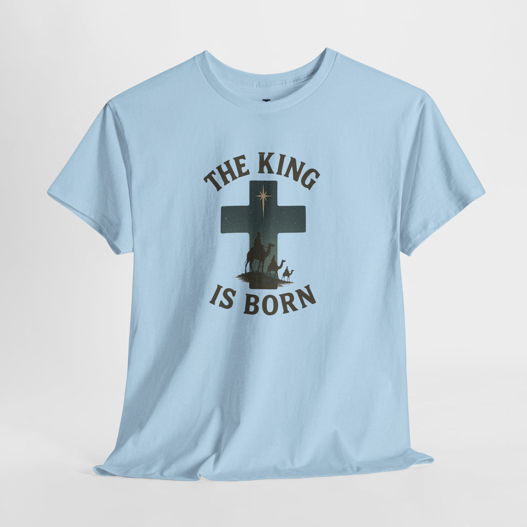 Light Blue King is Born Mens front