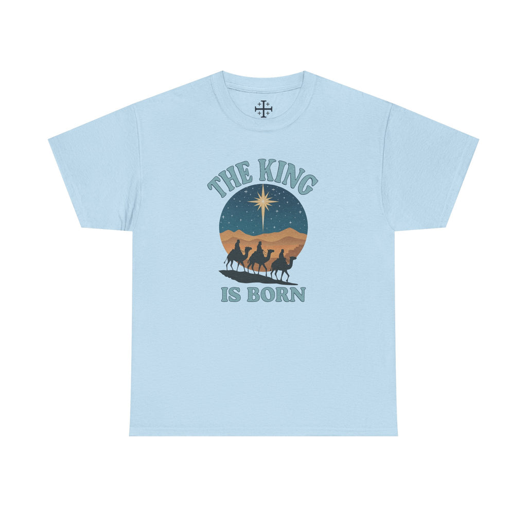 Light Blue King is born tshirt main