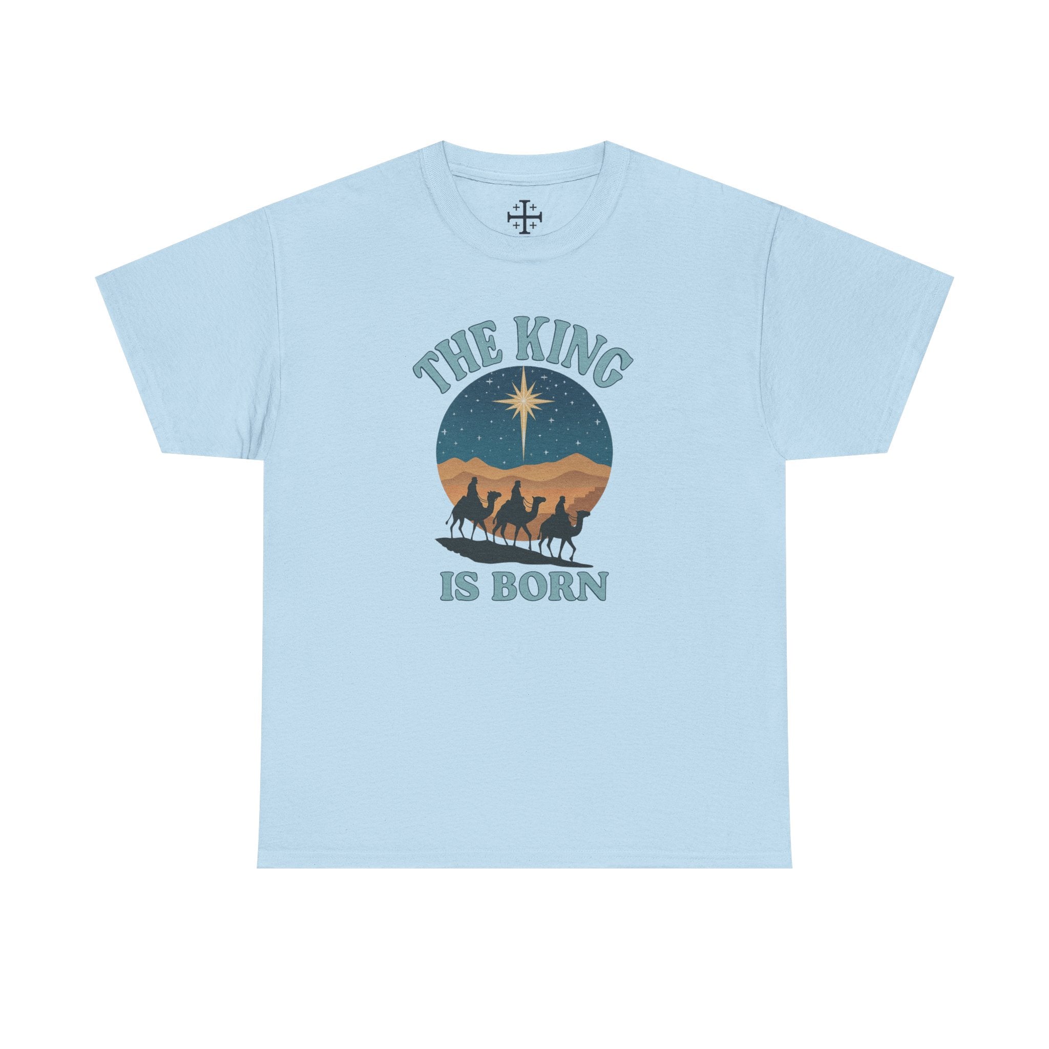 Light Blue King is born tshirt main
