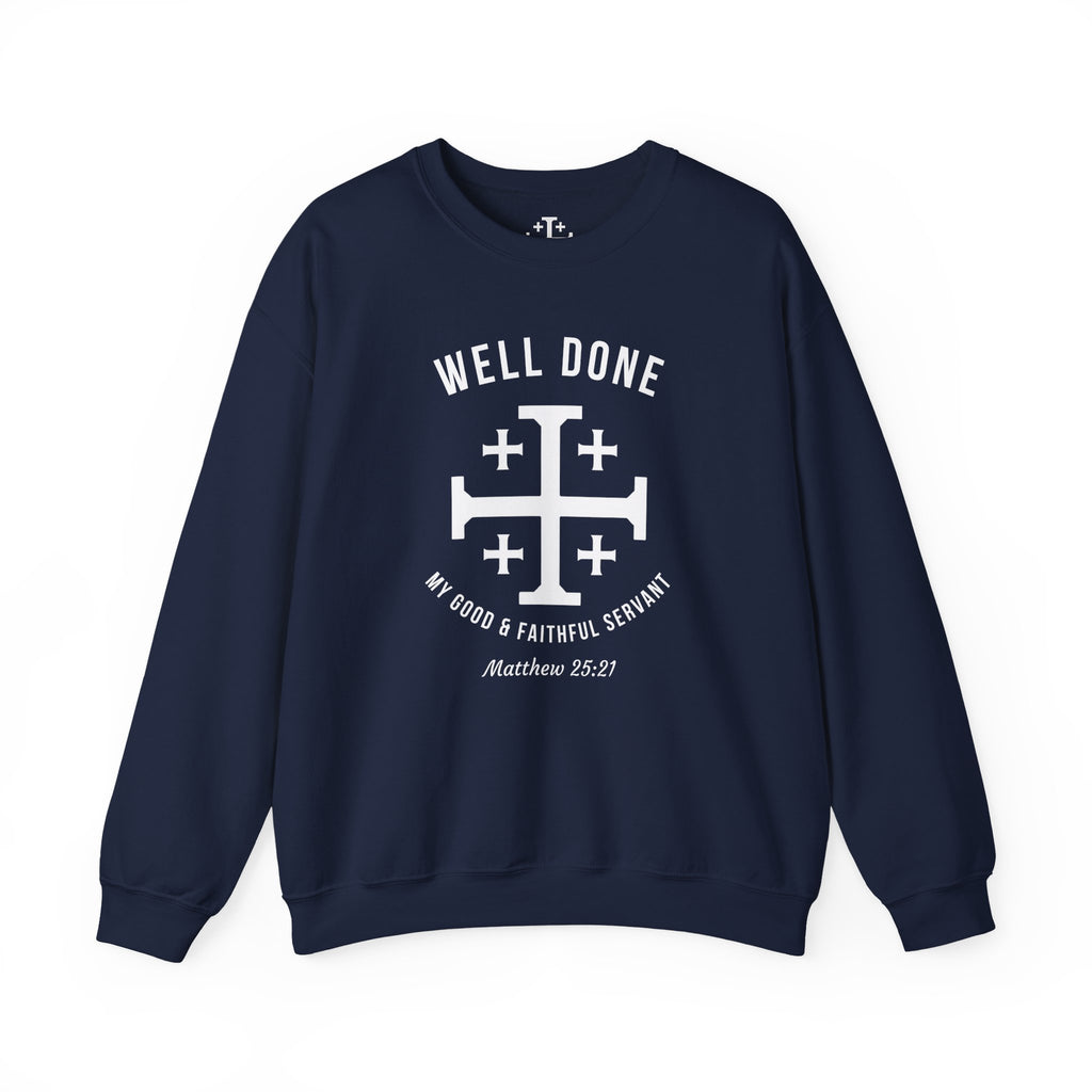 Navy Matthew 2521 Christian Crewneck sweatshirt main