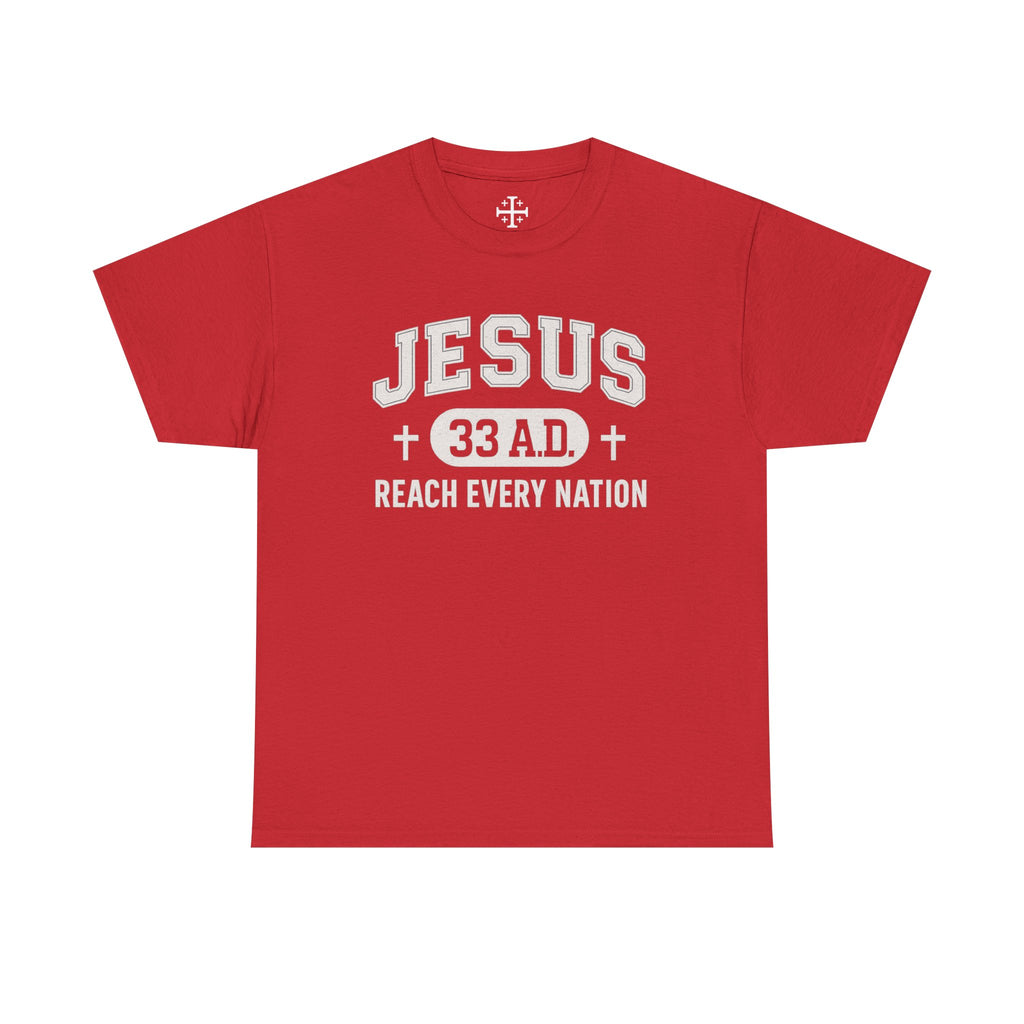 Red Jesus 33AD Tshirt main