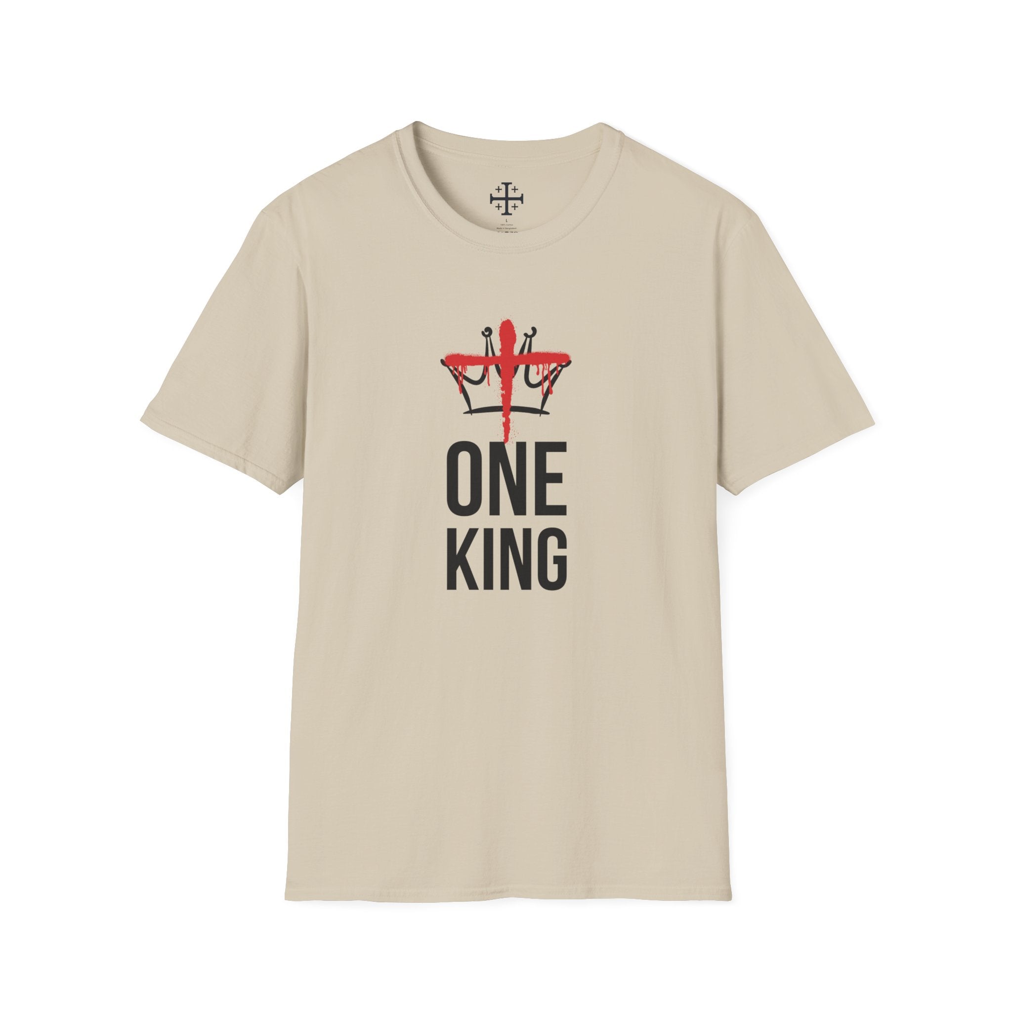 Sand Christ is the One King Christian T-Shirt Main
