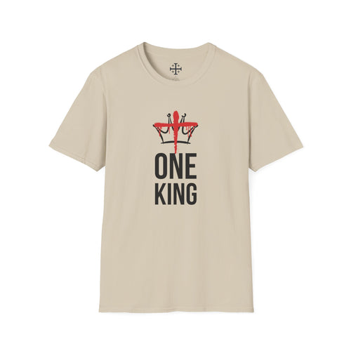 Sand Christ is the One King Christian T-Shirt Main
