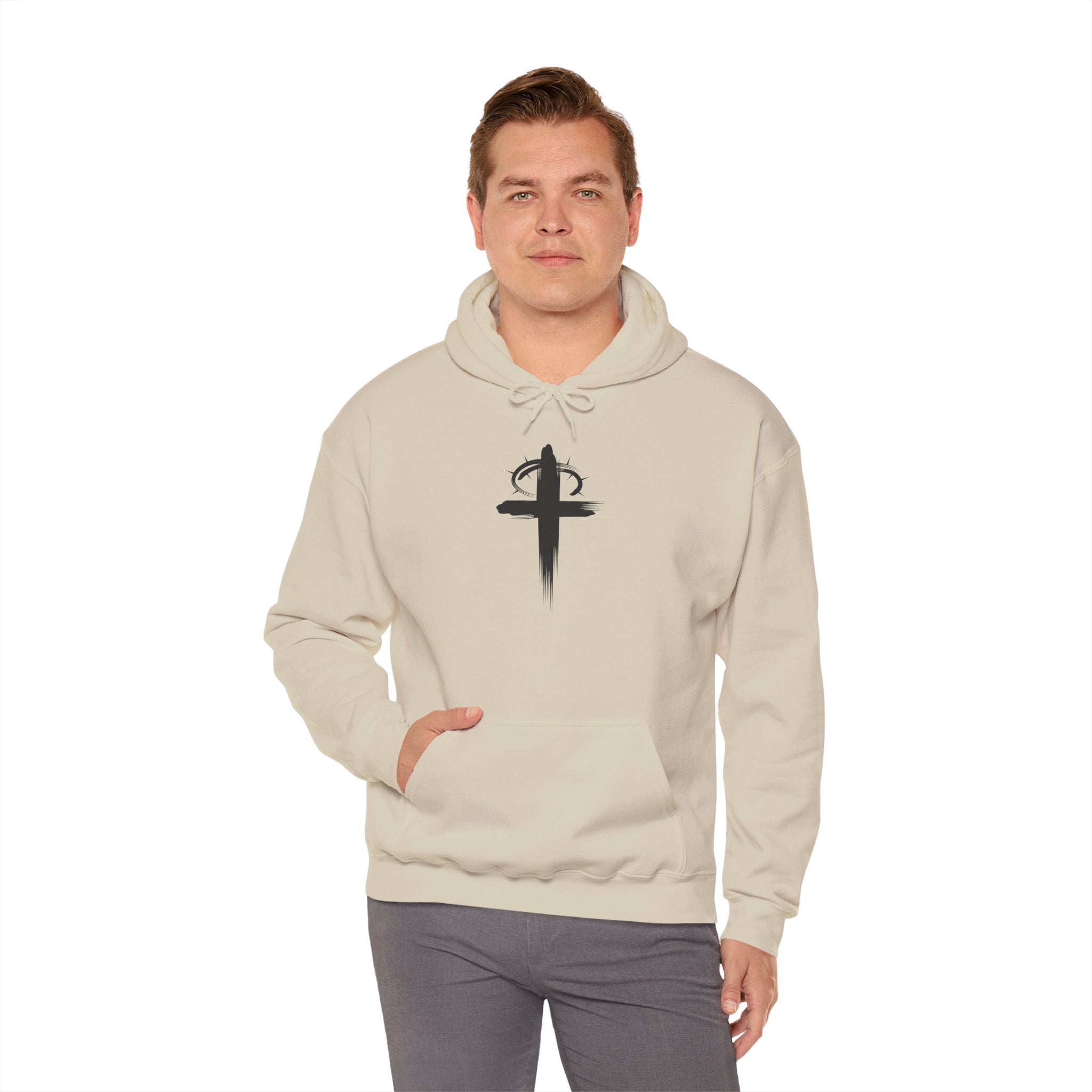 Sand Crown of Thornes Christian Hoodie Model 2