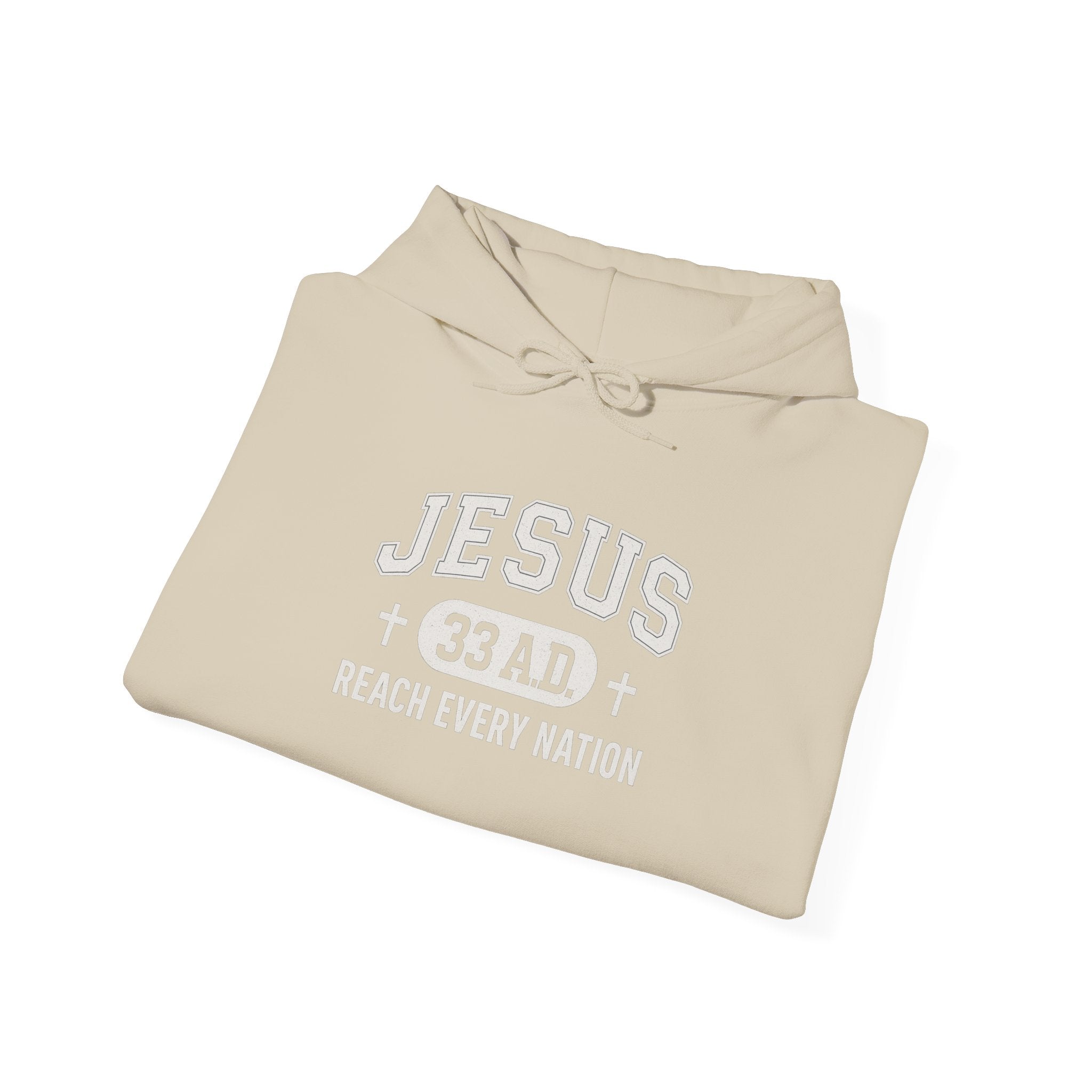 Sand Jesus 33AD Hoodie folded