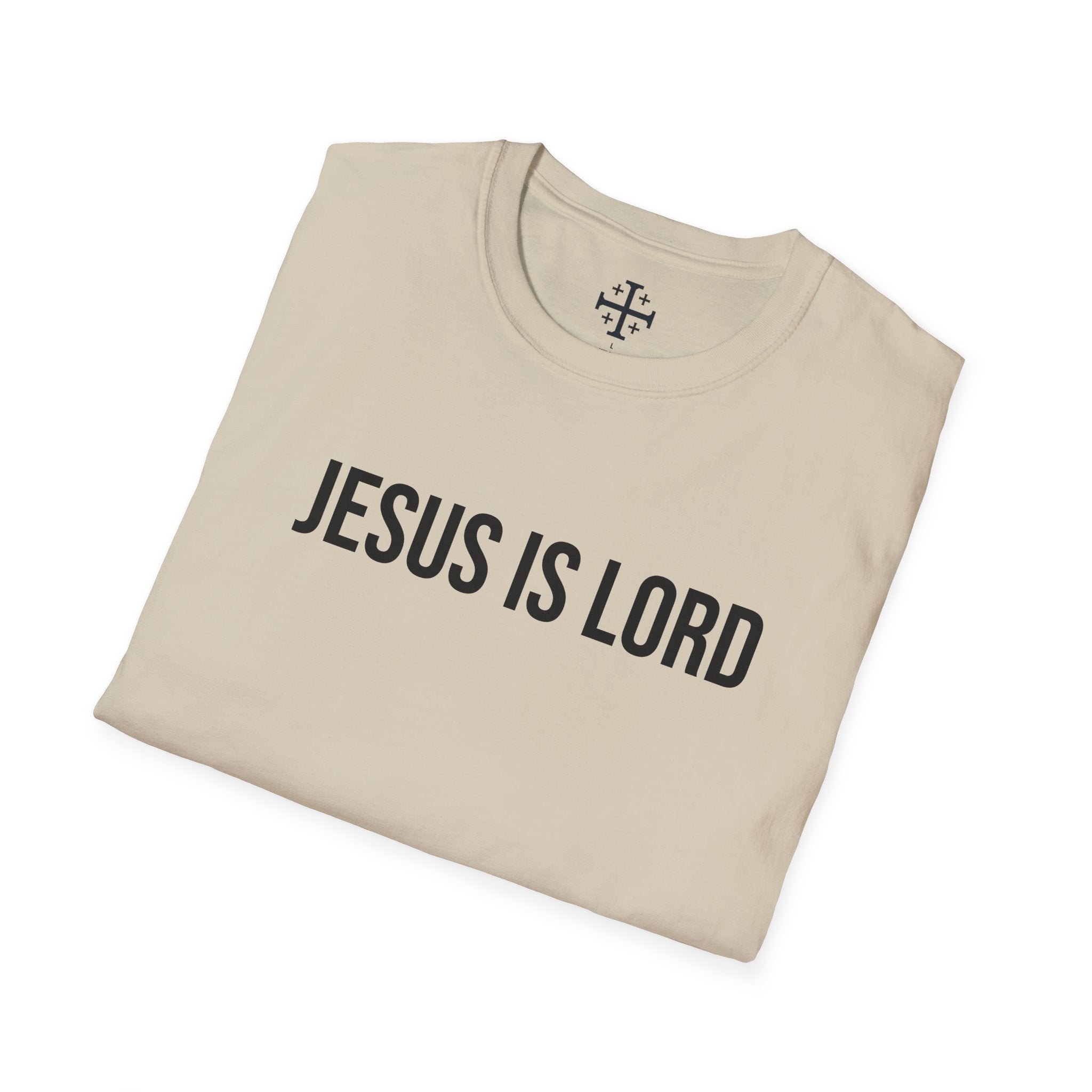 Sand Jesus is Lord Christian T-Shirt folded