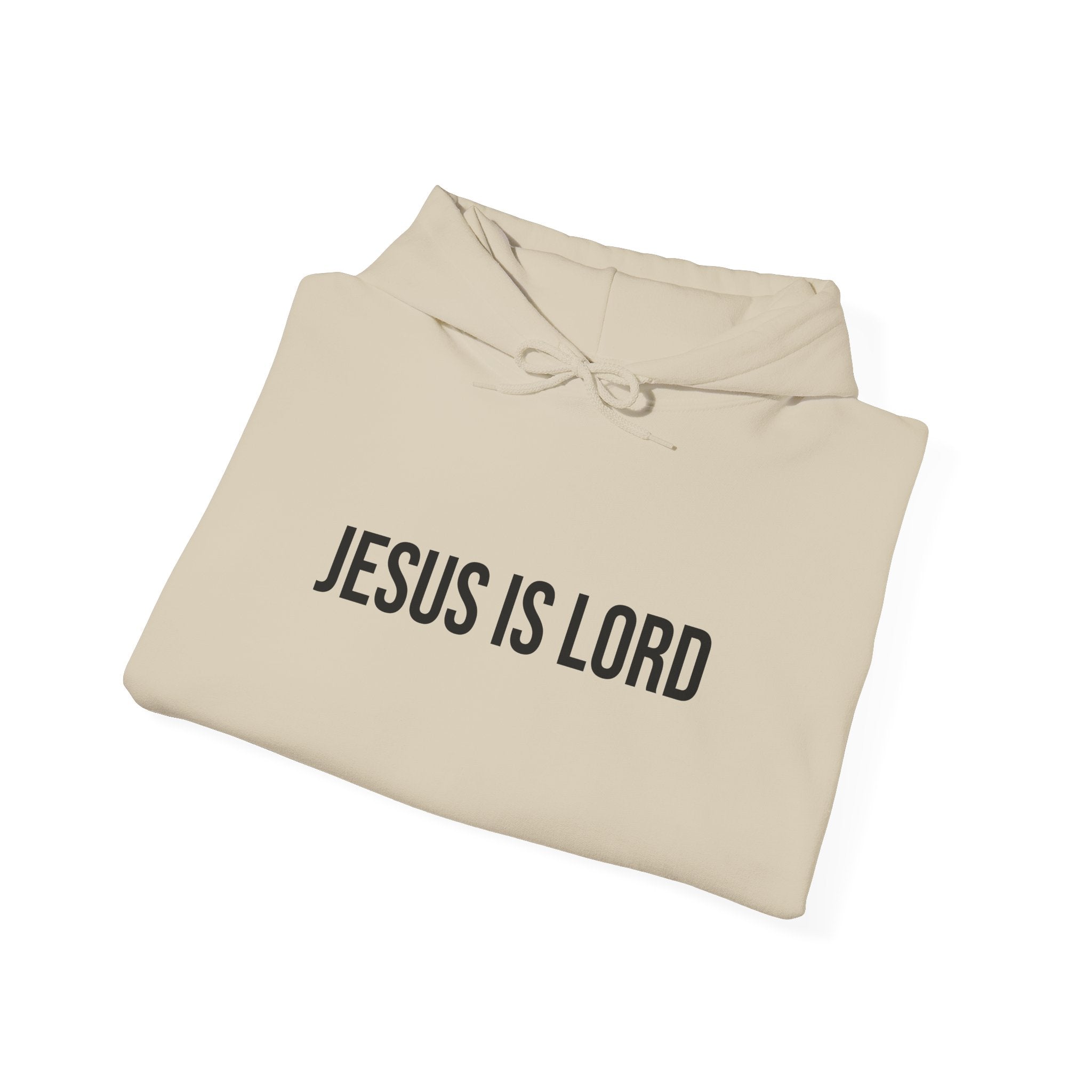 Sand Jesus is Lord Hoodie Folded