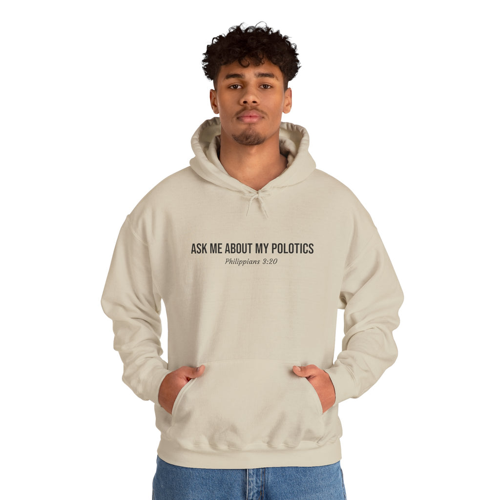 Sand Jesus is my Politics Hoodie Model Image 2