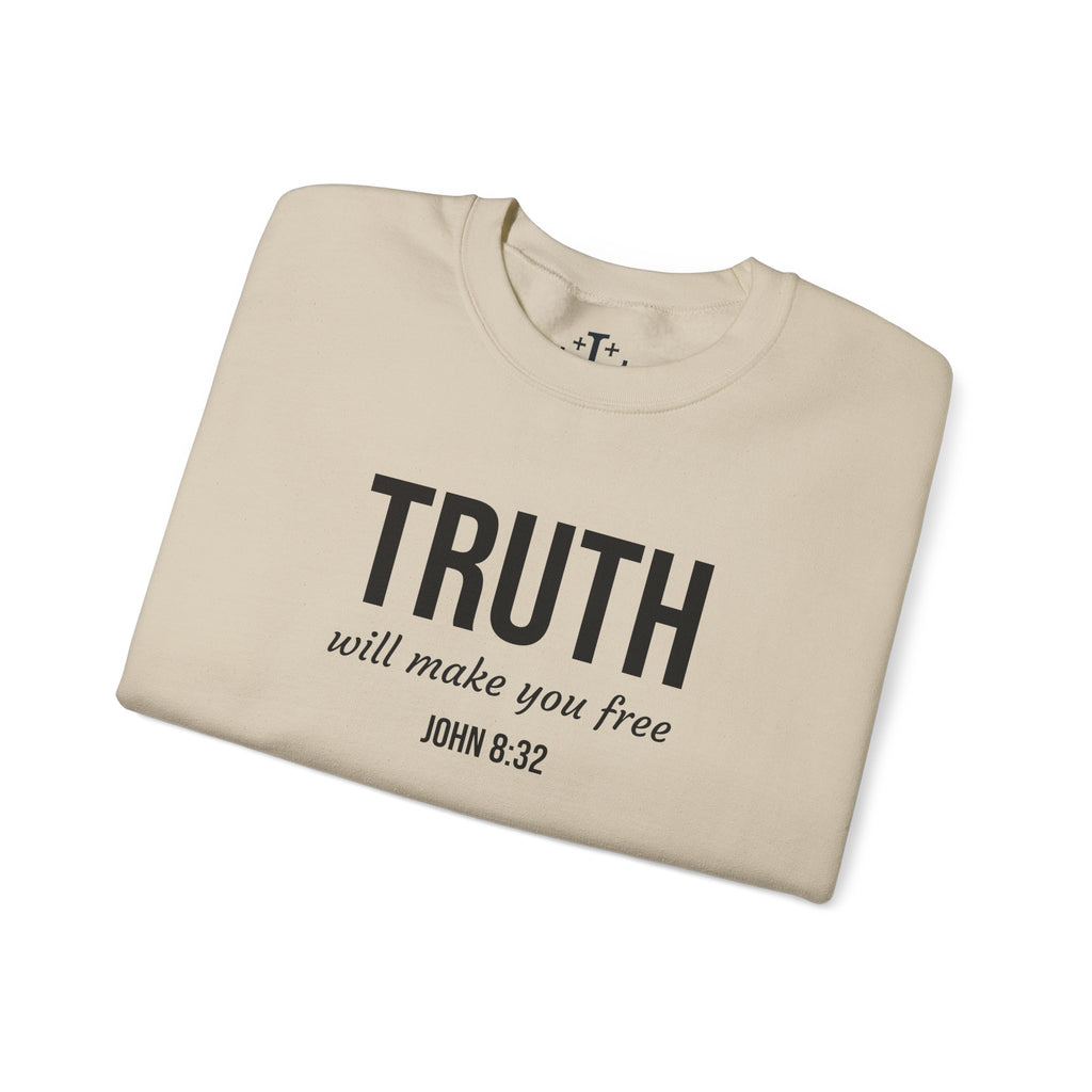 Sand John 832 Christian Scripture Crewneck folded