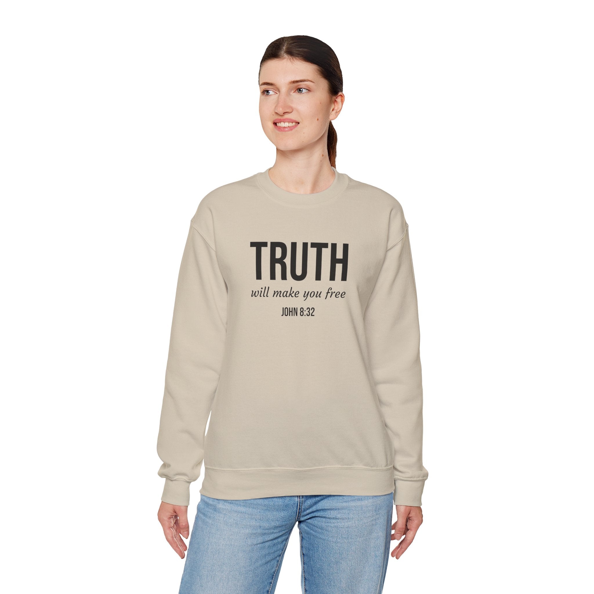 Sand John 832 Christian Scripture Crewneck model 2