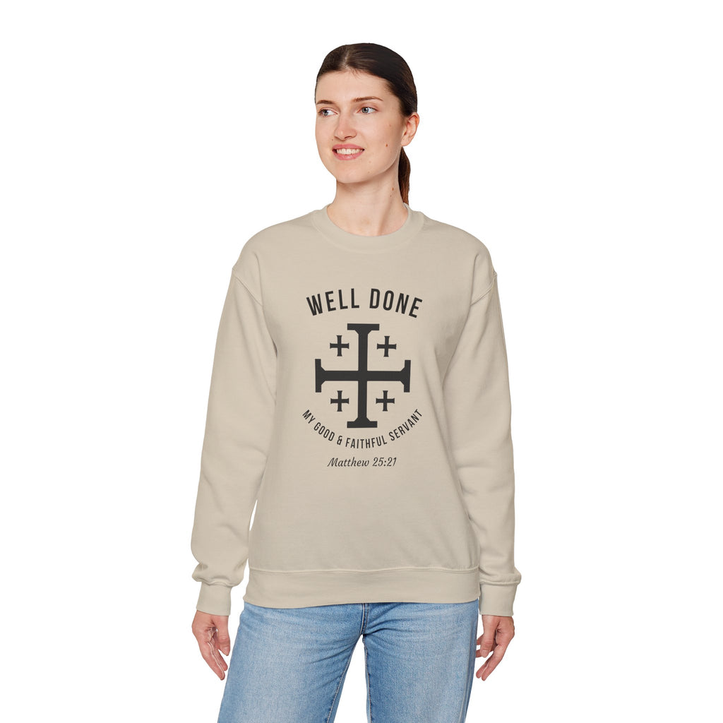 Sand Matthew 2521 Christian Crewneck sweatshirt model 2