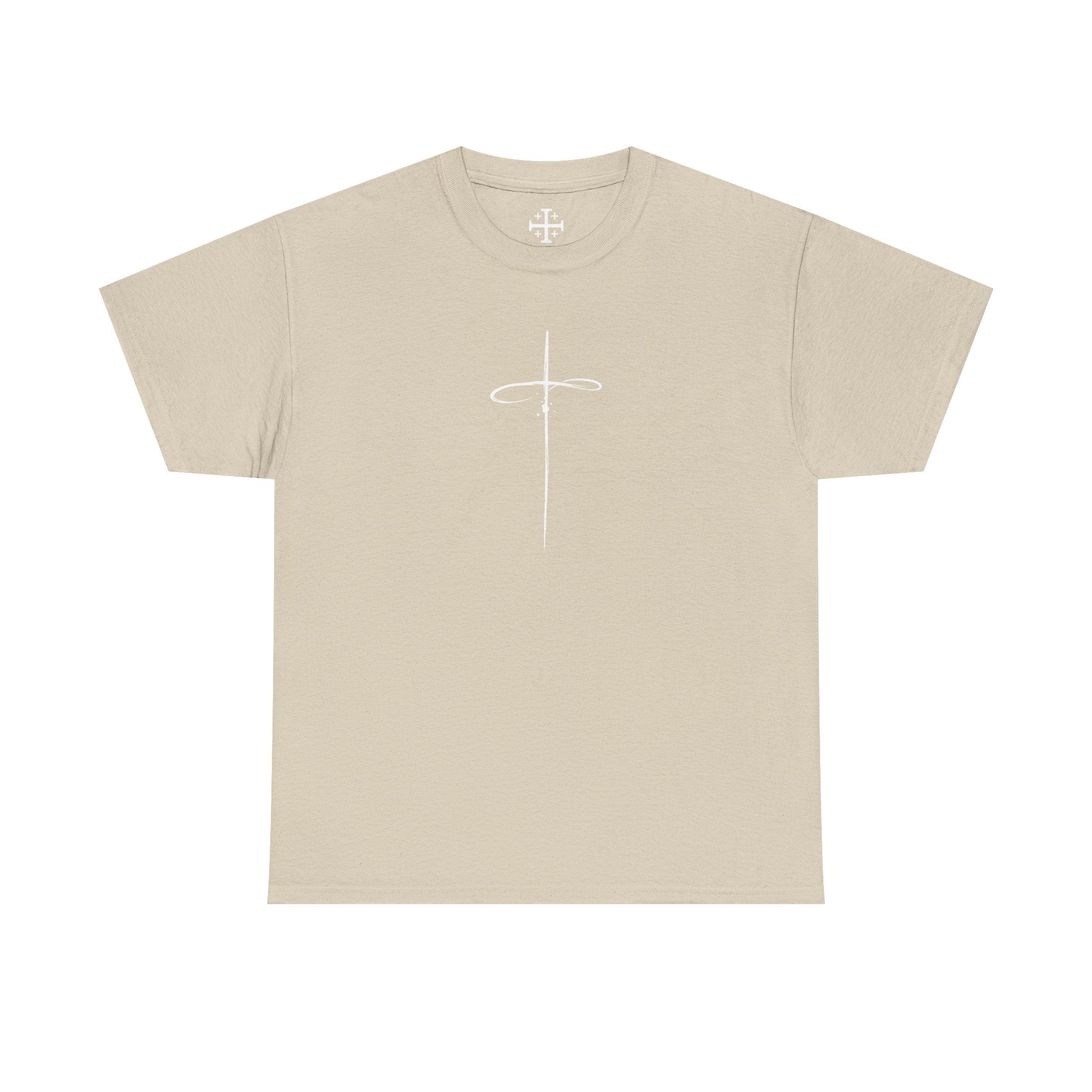 Sand Minimalistic Cross Womens Christian TShirt main