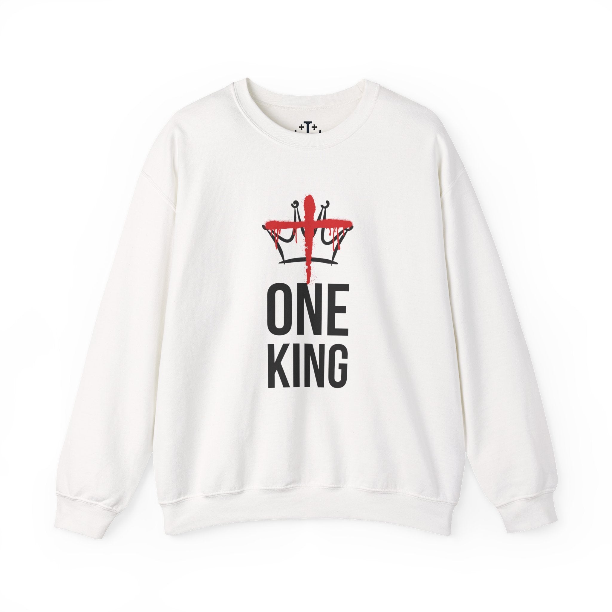 White Christ is the One King Christian Crewneck Sweatshirt
