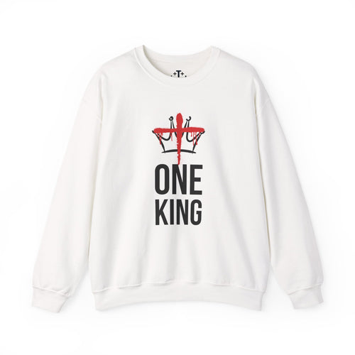 White Christ is the One King Christian Crewneck Sweatshirt