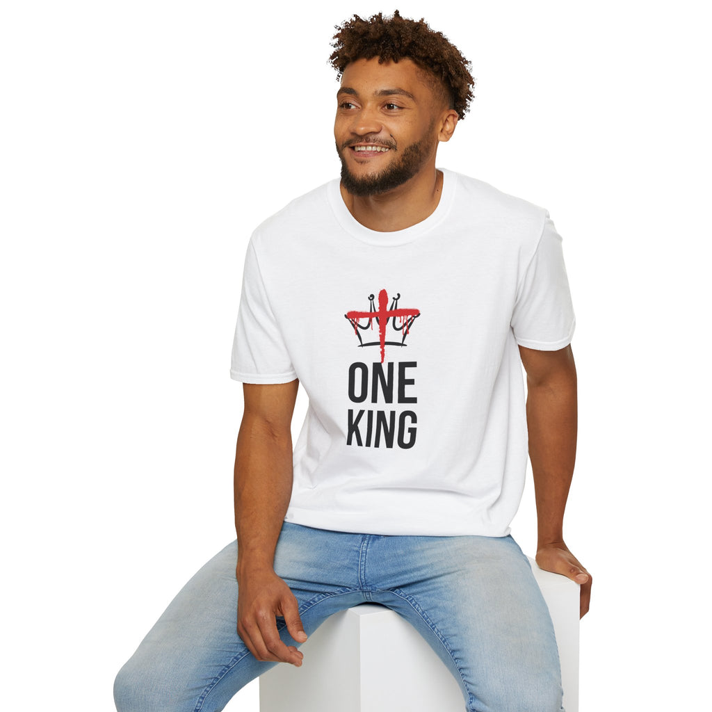 White Christ is the One King Christian T-Shirt model 2