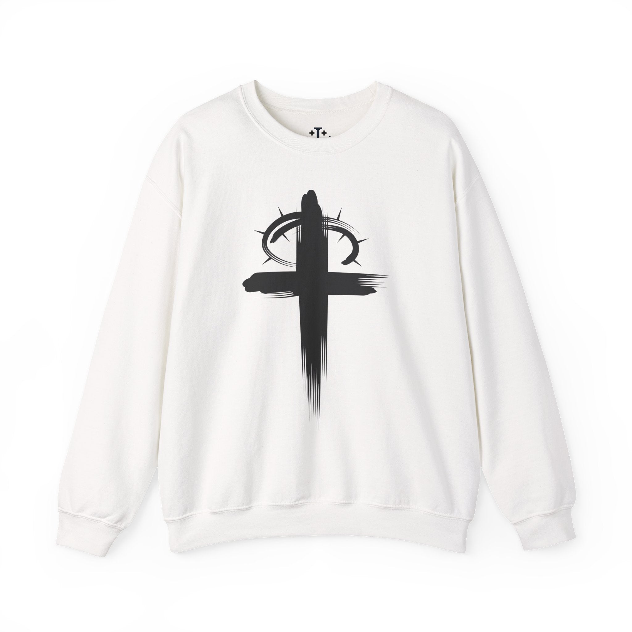 White Crown of Thornes Christ Crewneck sweatshirt main