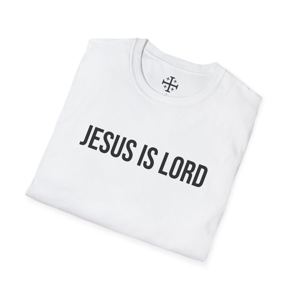 White Jesus is Lord Christian T-Shirt folded