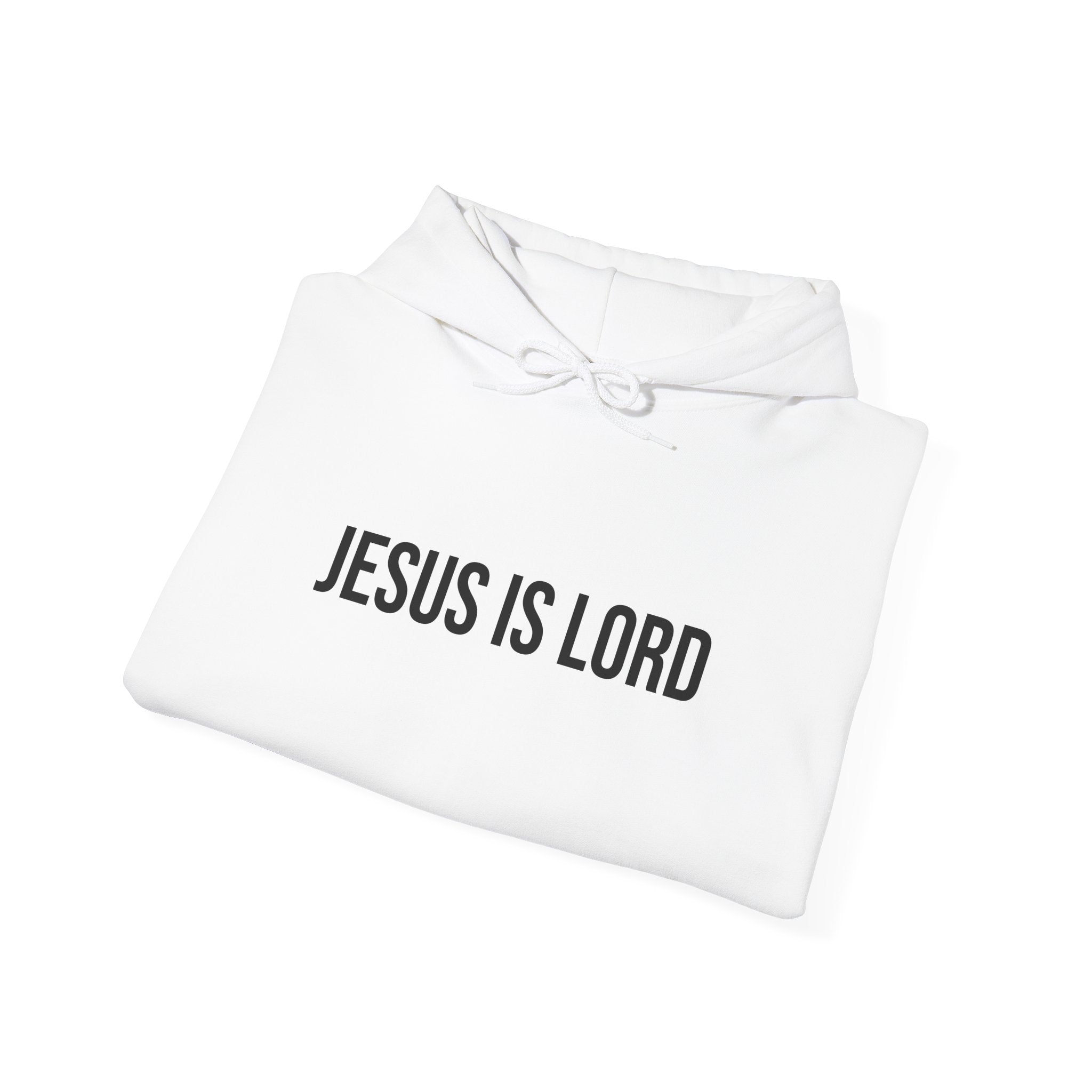 White Jesus is Lord Hoodie Folded