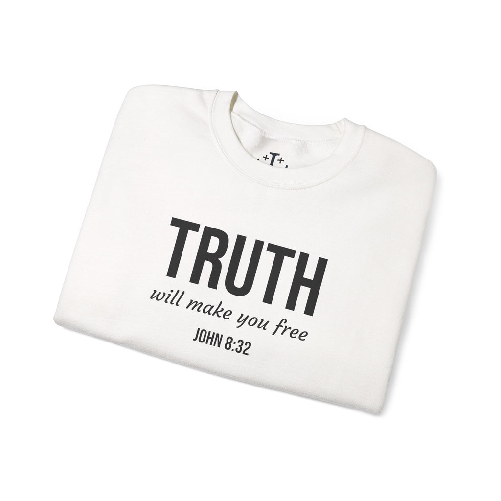 White John 832 Christian Scripture Crewneck folded