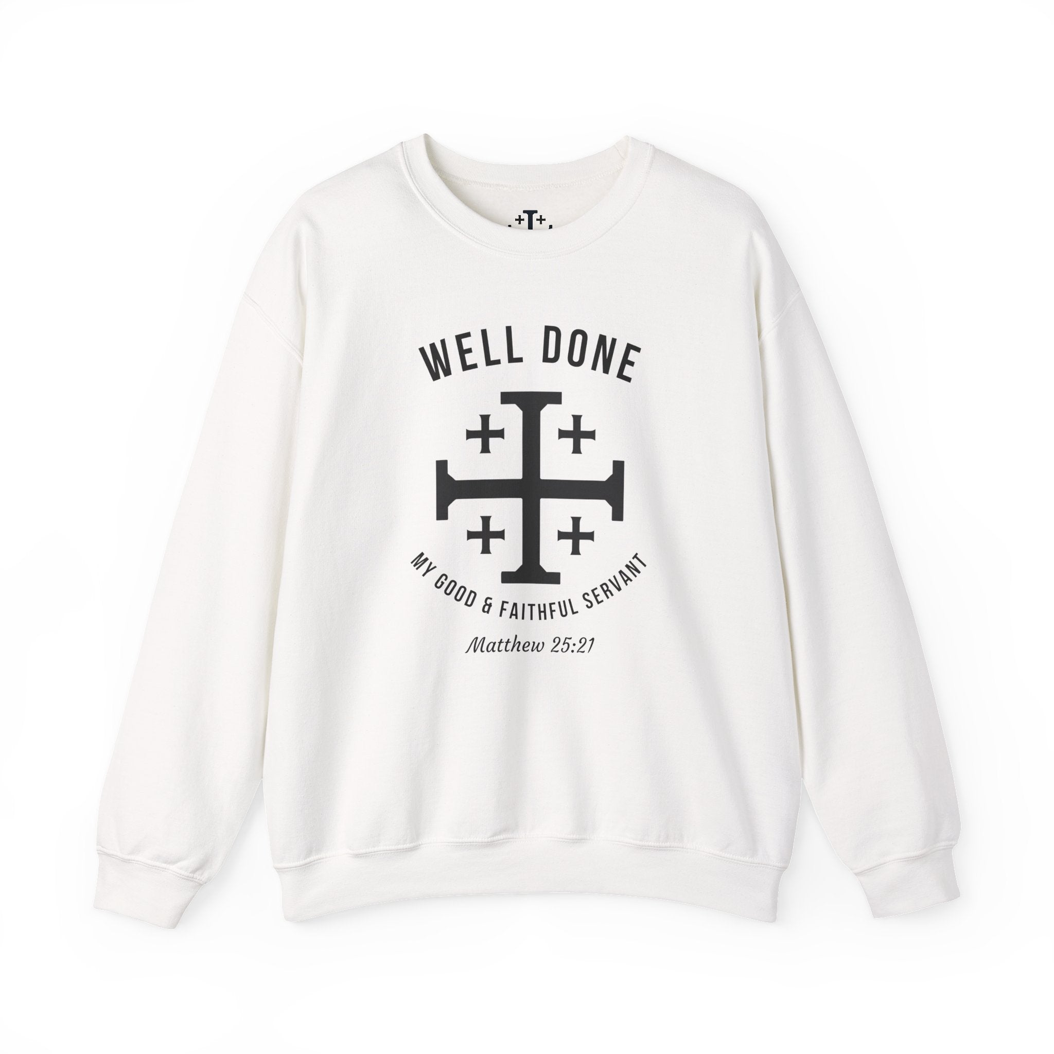 White Matthew 2521 Christian Crewneck sweatshirt main