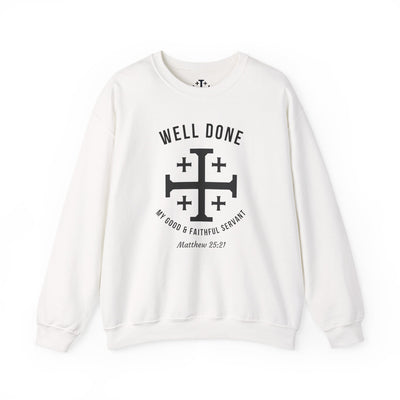 White Matthew 2521 Christian Crewneck sweatshirt main