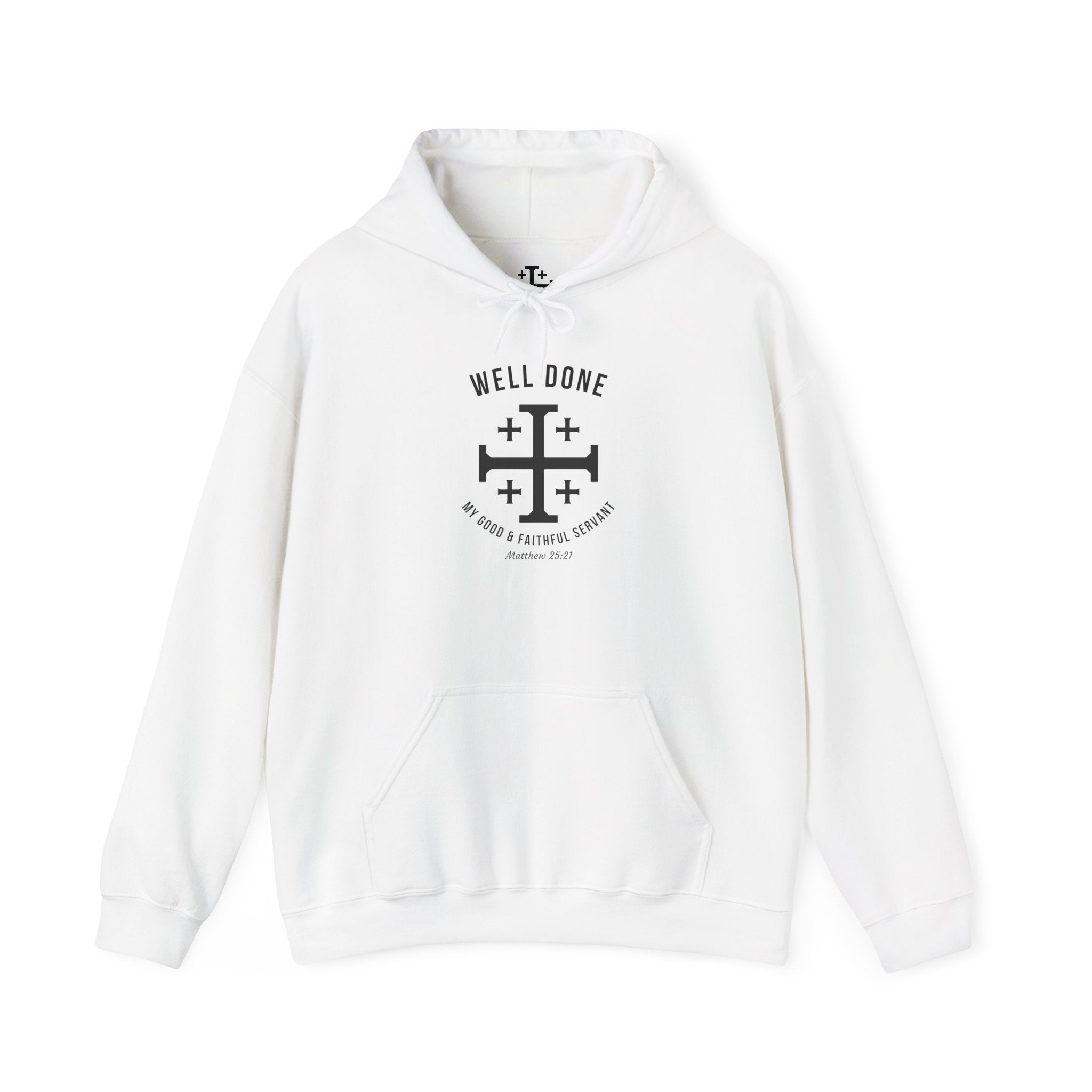 White Matthew 2521 Christian Hoodie Main